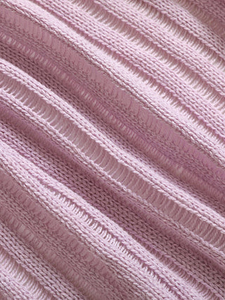 Violet damage knit