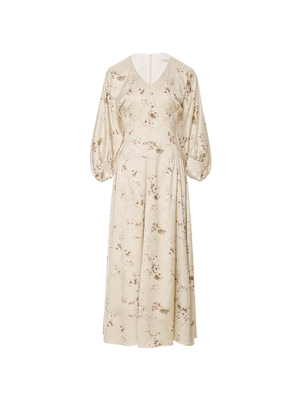 maison maxi dress Maison Margiela Beige Hammered Maxi Dress Maison Margiela