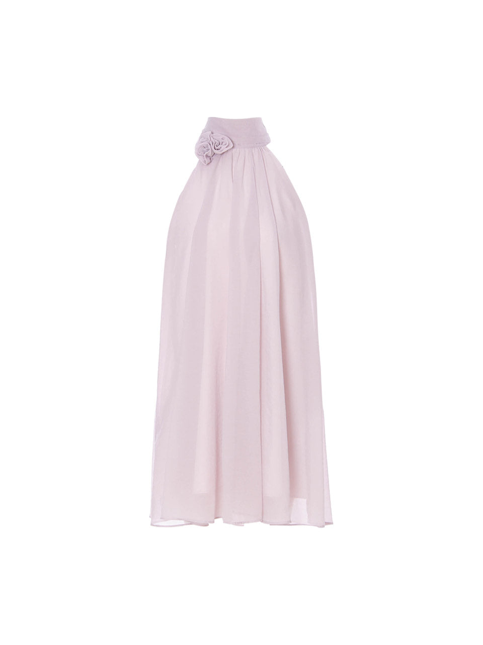 Misty Purple Halterneck Mini Dress - Romantic Feminine Style | SINCETHEN L Misty Purple Halterneck Mini Dress - Romantic Feminine Style | SINCETHEN L
