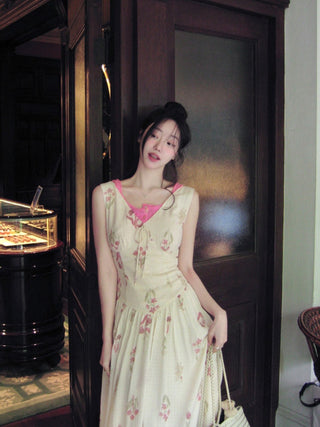Rosebud Sleeveless Maxi Dress