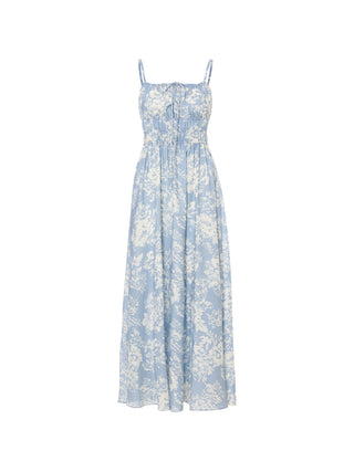 Mellow smoke long dress