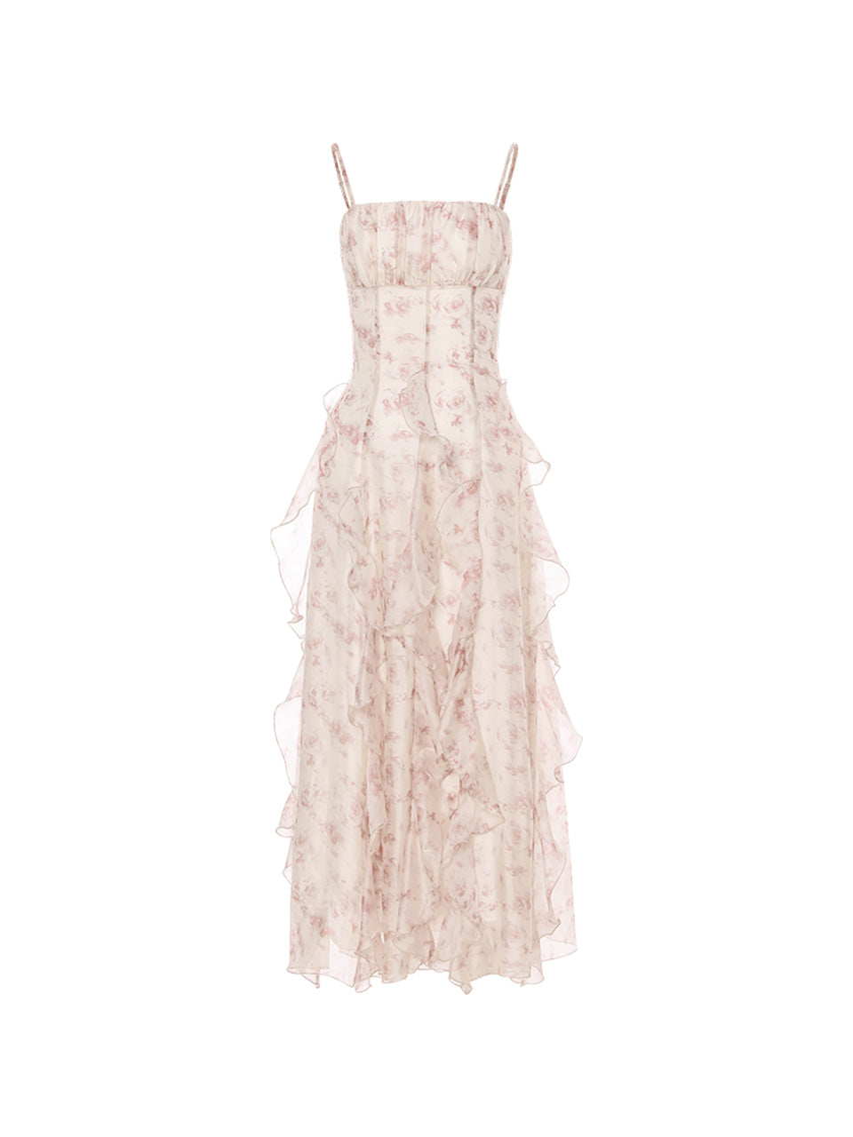 Fairy Ruffle Long Dress L Fairy Ruffle Long Dress L