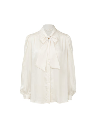 Dove ribbon blouse