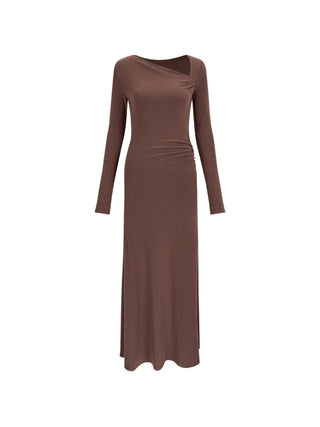 Drape long dress