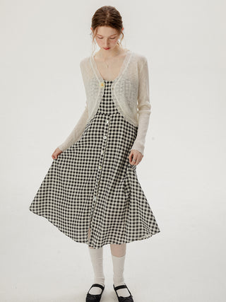 Flower point cardigan