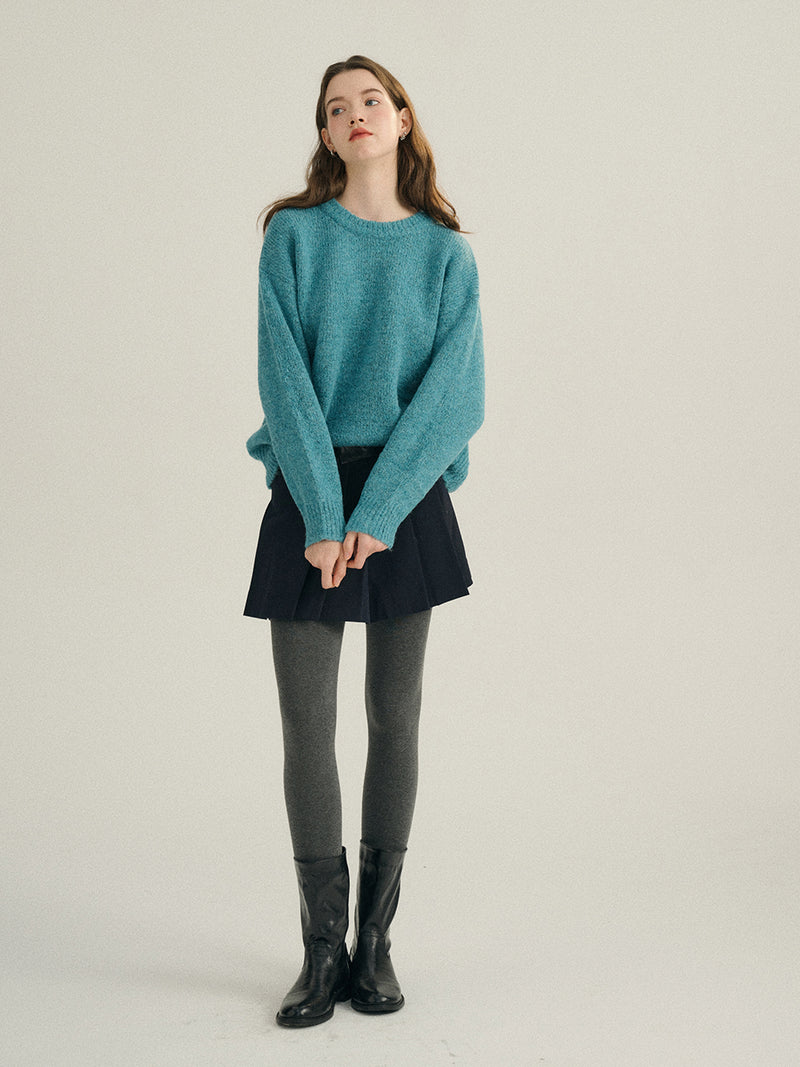 Aqua knit sweater