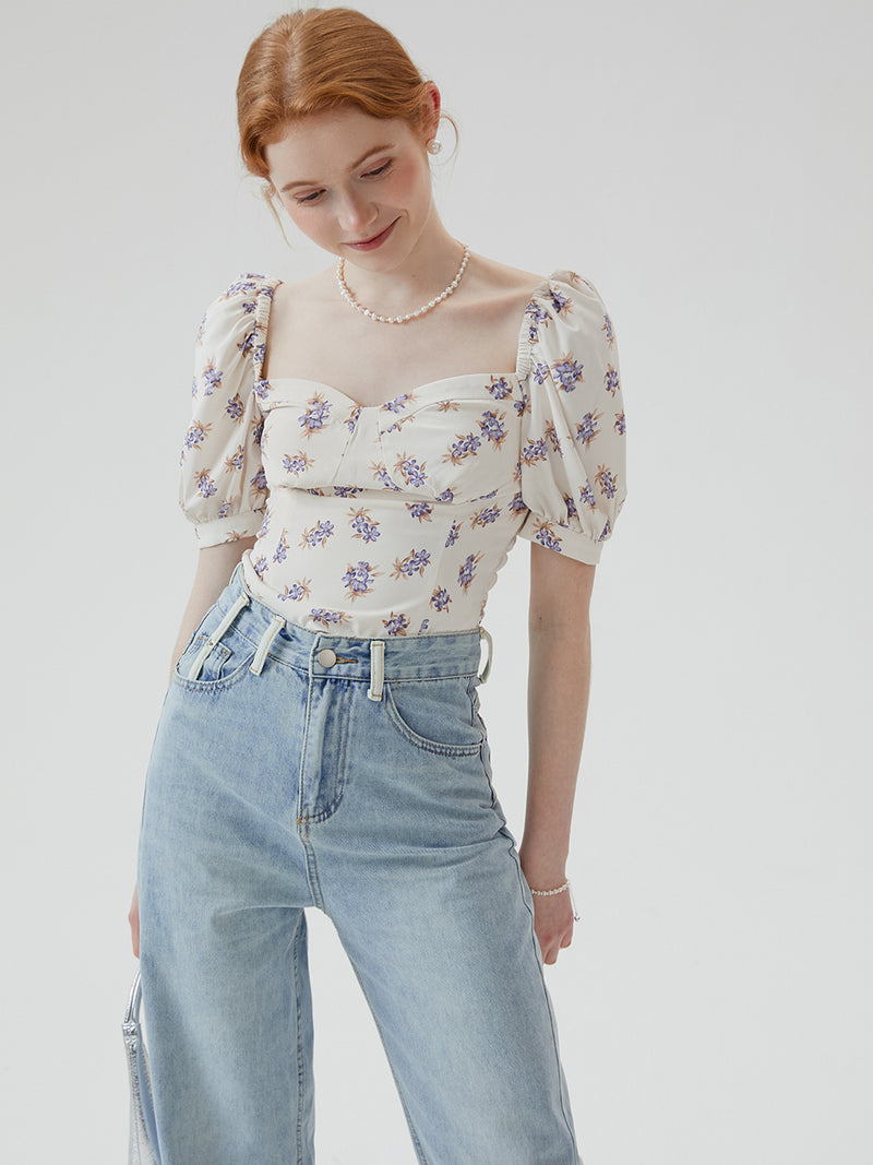Cherie heart neck top