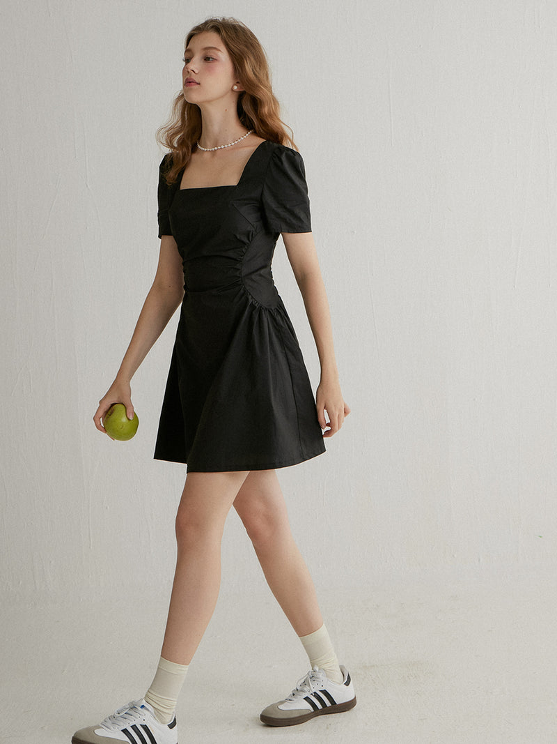 Lucy black mini dress