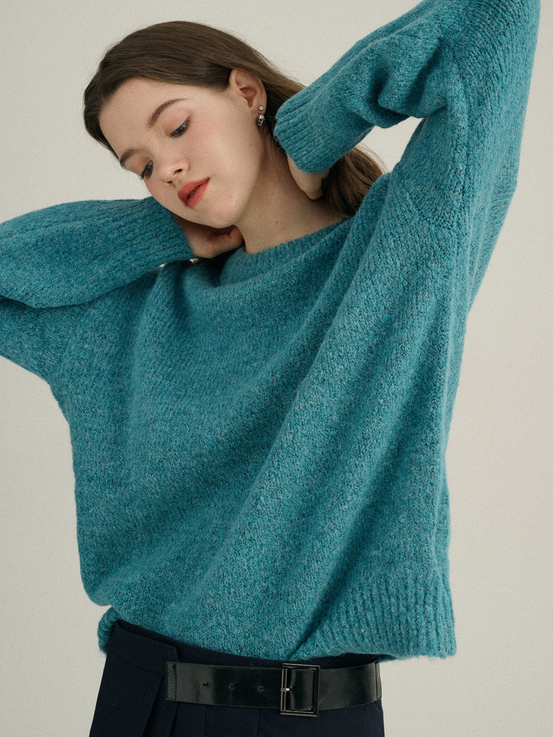 Aqua knit sweater
