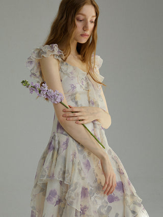 Pola Frill long dress