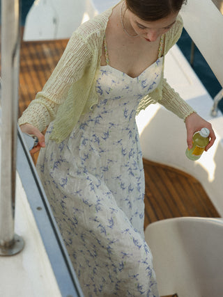 Bright sleeveless dress