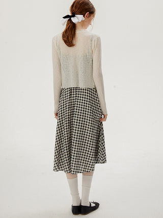 Flower point cardigan
