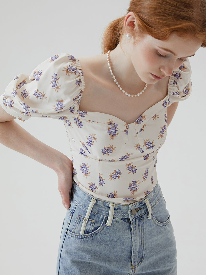 Cherie heart neck top