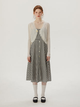 Flower point cardigan