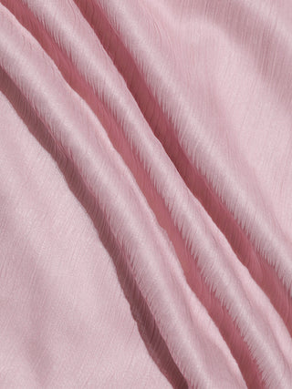 Rosy pink shirring long dress