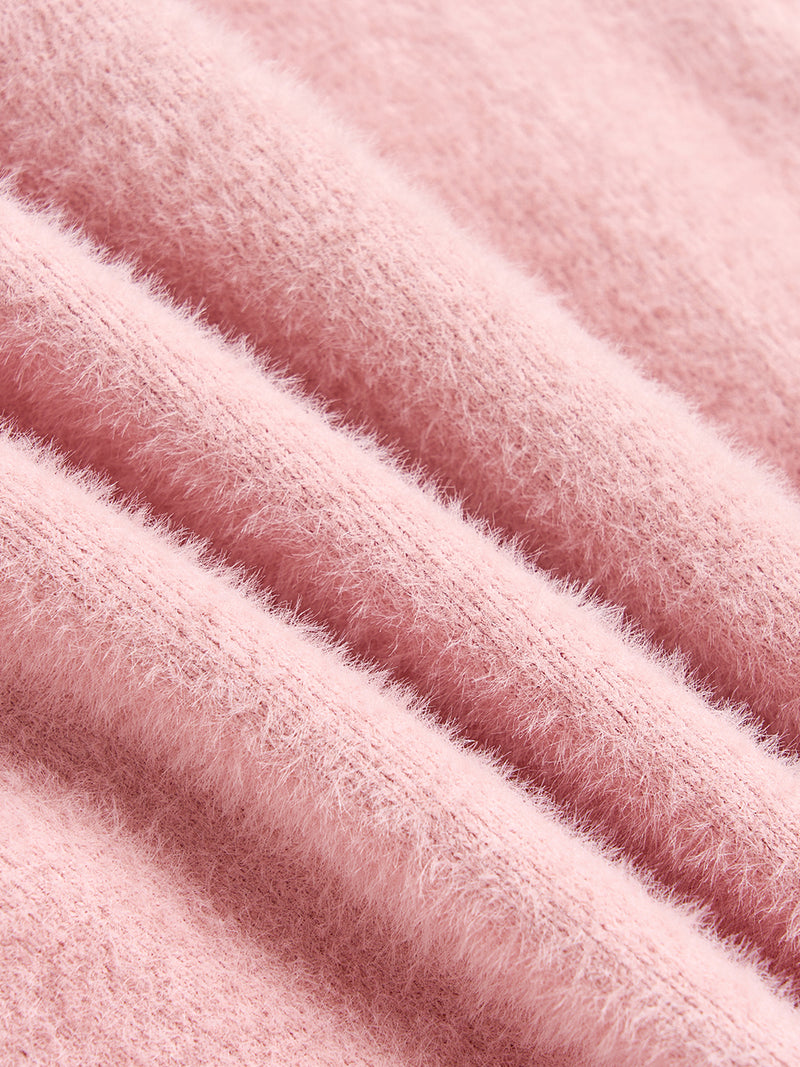 Soft pink knit set