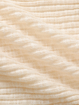 Pearl Point Knit Cardigan (Beige)