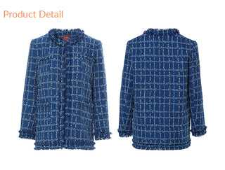 Deep blue tweed jacket