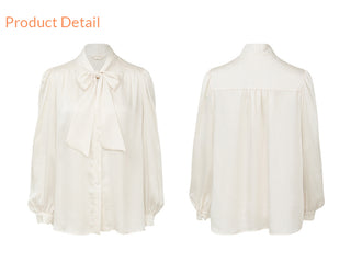 Dove ribbon blouse