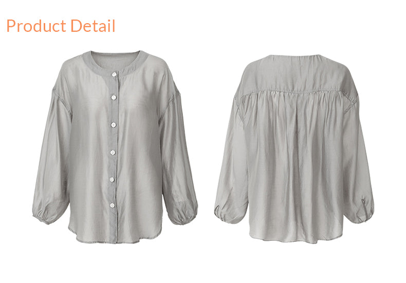 Sheer loosefit blouse