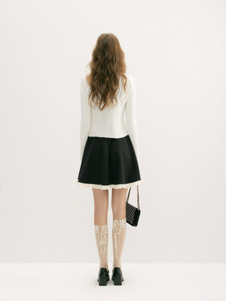 Abeli Black Ribbon Cardigan