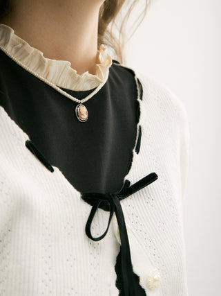 Abeli Black Ribbon Cardigan
