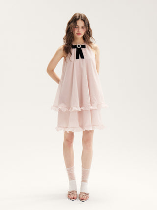 Adeline Bow Mini Dress