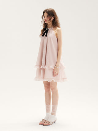 Adeline Bow Mini Dress