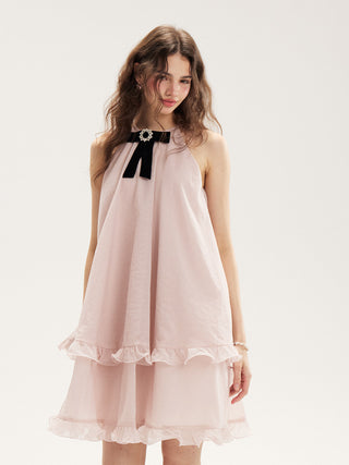 Adeline Bow Mini Dress