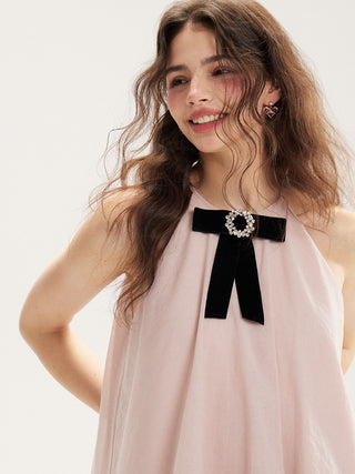 Adeline Bow Mini Dress