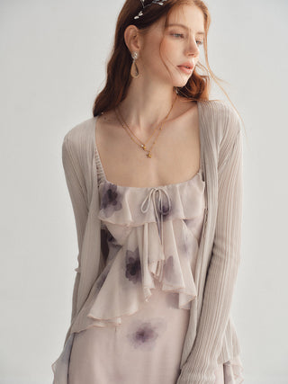 Airy Ribbed Cardigan