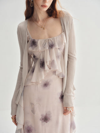 Airy Ribbed Cardigan