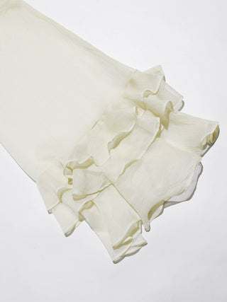 Airy Ruffle Blouse Set