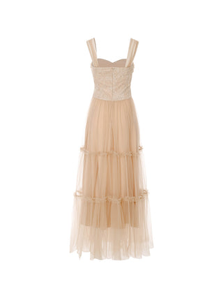 Amber Breeze Tulle Maxi Dress