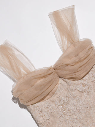 Amber Breeze Tulle Maxi Dress