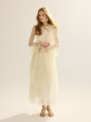 Angel Lace Sequin Robe