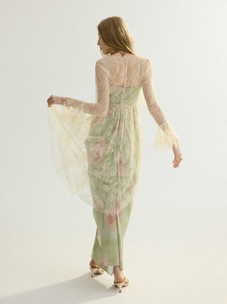 Angel Lace Sequin Robe