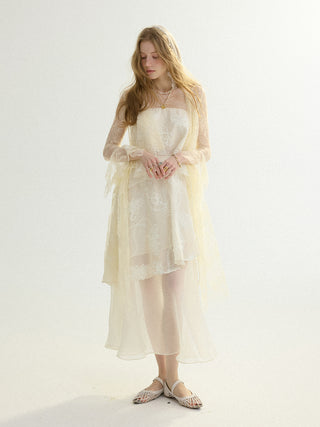 Angel Lace Sequin Robe