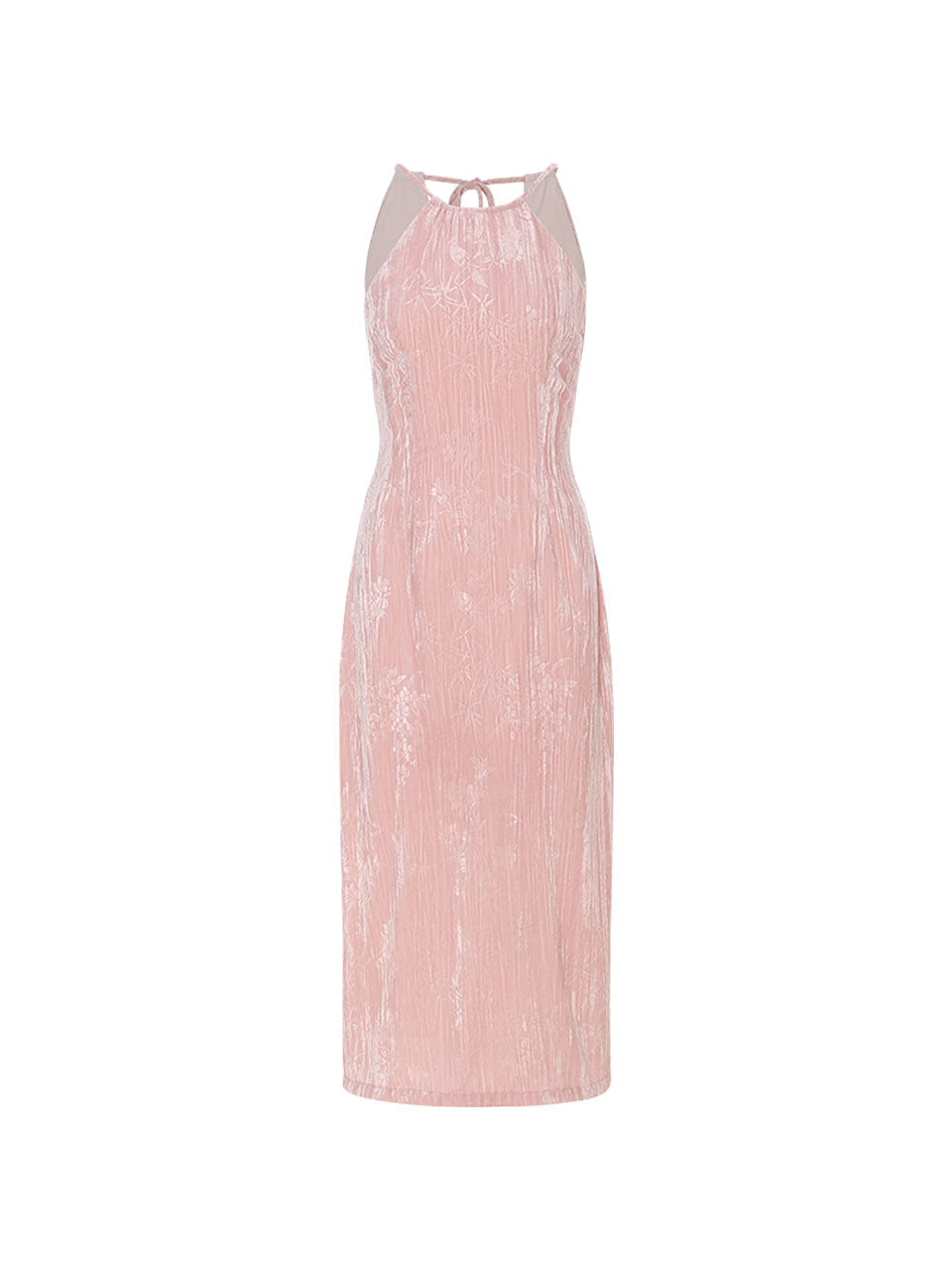 Ariel Halter Neck Long Dress Feminine Vacation-Ready Style | Sincethen S Ariel Halter Neck Long Dress Feminine Vacation-Ready Style | Sincethen S