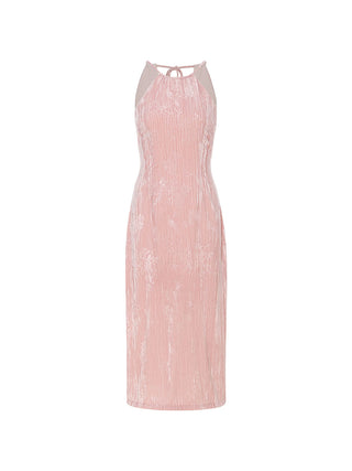 Ariel Halter Neck Long Dress