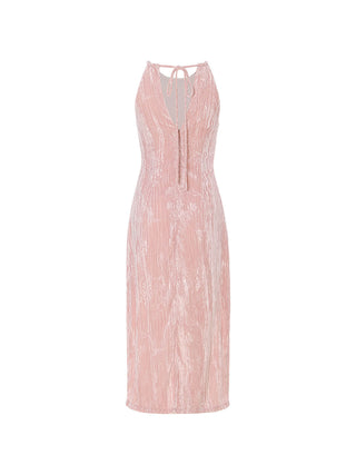 Ariel Halter Neck Long Dress