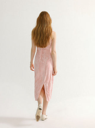 Ariel Halter Neck Long Dress