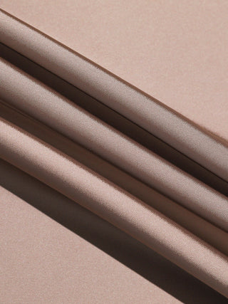 Ash Brown Satin Long Skirt