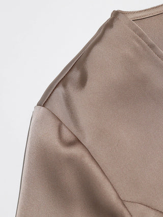 Ash Brown Satin Top Set