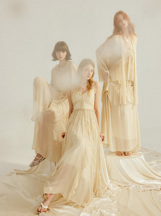 Aube Ruffle Sleeveless Maxi Dress