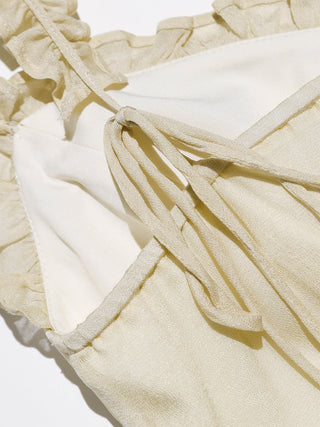 Aube Ruffle Sleeveless Maxi Dress
