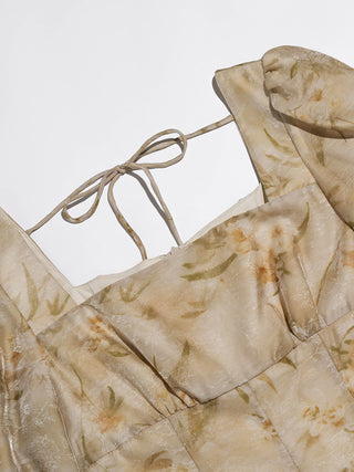 Autumn Square Neck Mini Dress