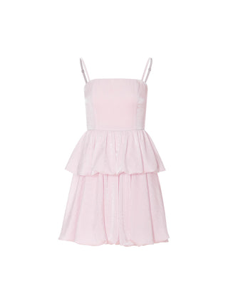 Baby Balloon Tiered Mini Dress