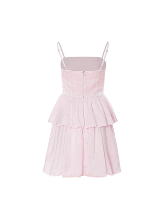 Baby Balloon Tiered Mini Dress