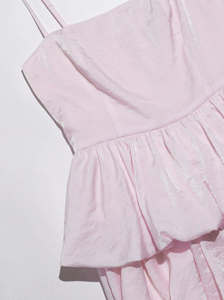 Baby Balloon Tiered Mini Dress